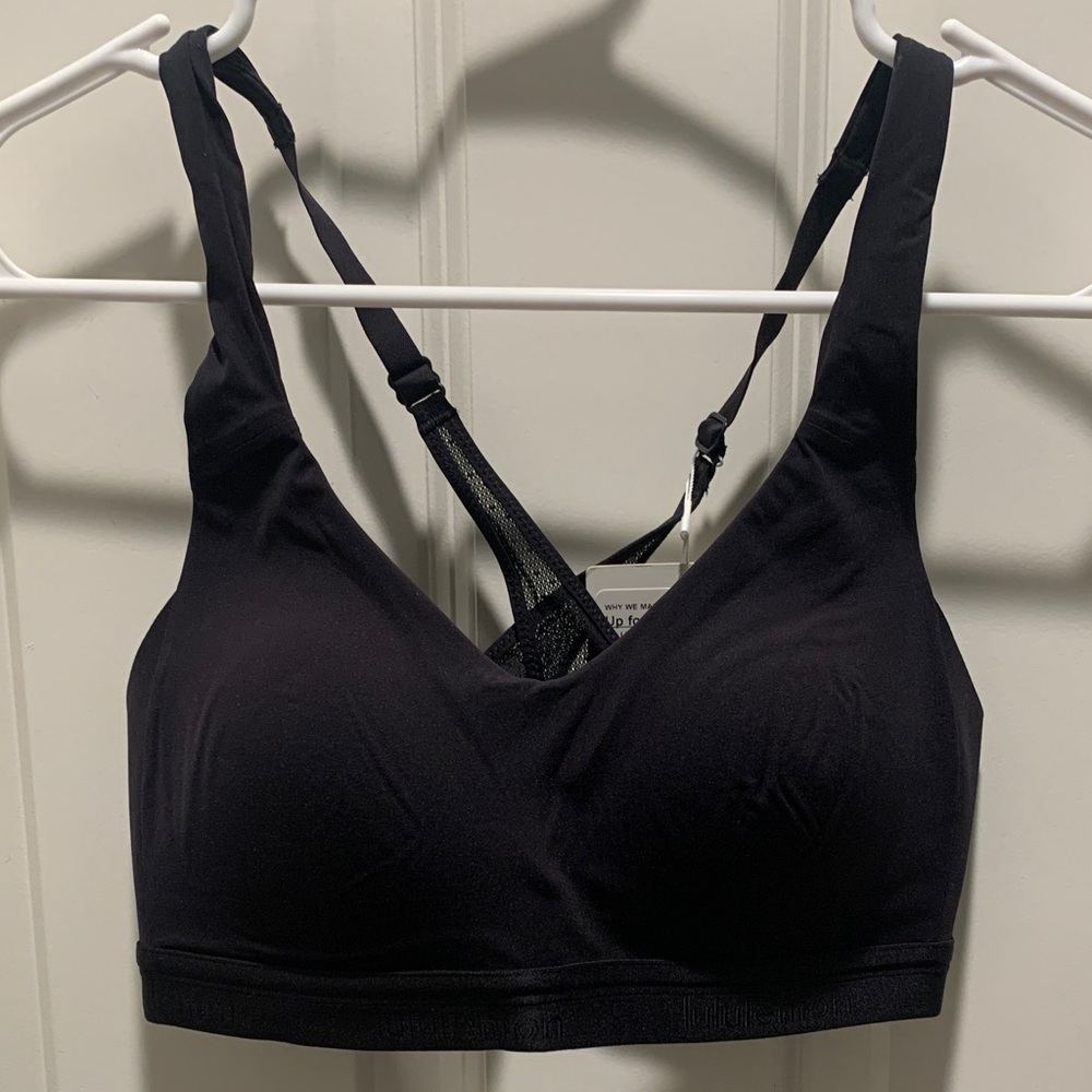 Lululemon Athletica Up For It Black Bra NWT
